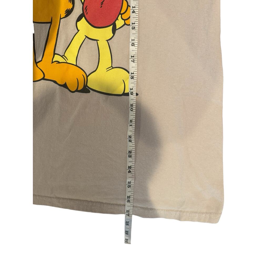 Garfield & Odie Beige Graphic Tee | Men’s Medium | Nickelodeon Cartoon Shirt - Picture 7 of 7